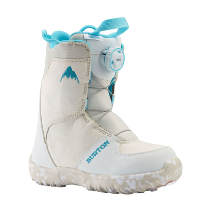 BURTON GROM BOA KID WHT 1K