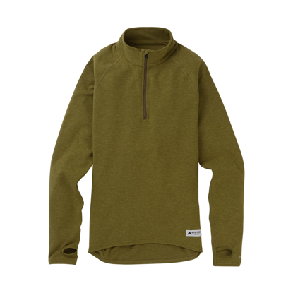BURTON EXPDTN 1/4 ZIP W MARTINI OLIVE HTR M