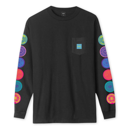 HUF SEWER L/S BLK S