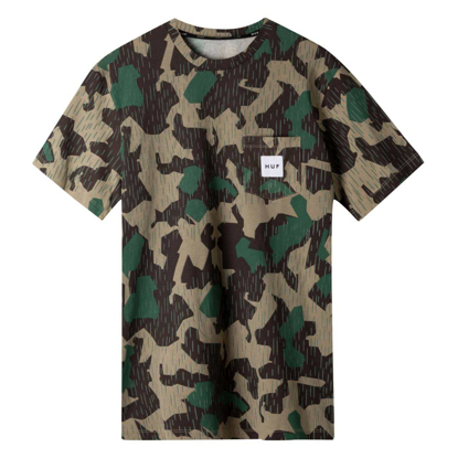 HUF SPLINTER CAMO POCKET S/S CAMO L