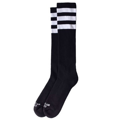 AMERICAN SOCKS BACK IN BLACK KNEE HIGH KID BLK/WHT/WHT/WHT UNI