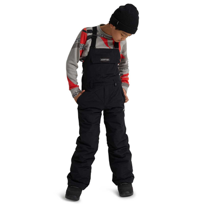 BURTON SKYLAR BIB KID TRUE BLK S