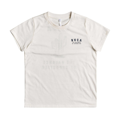 RVCA OUTPOST T-SHIRT W VINTAGE WHITE S