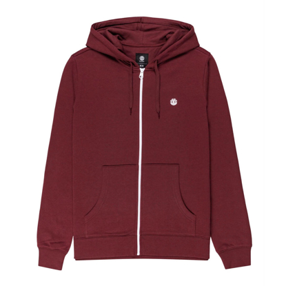 ELEMENT CORNELL CLASSIC ZIP HOODIE VINTAGE RED L