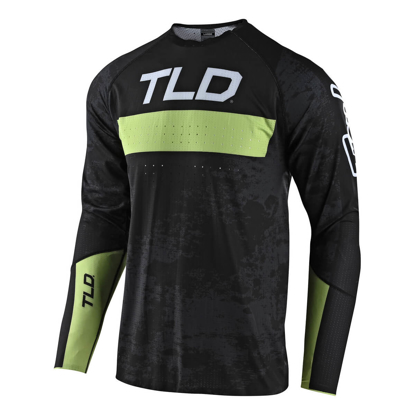 TROY LEE DESIGNS SPRINT ULTRA JERSEY GRIME BLACK / GLO GREEN L