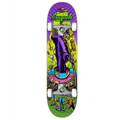 CRUZADE SKATEBOARDS DEATHSKULL 8.25" COMPLETE ASSORTED 8.25"X31.85"