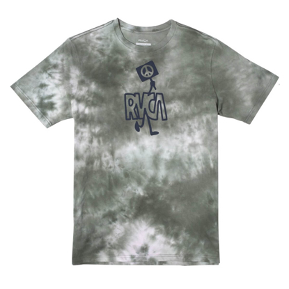 RVCA PEACE OUT T-SHIRT GREEN L