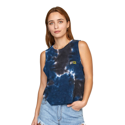 RVCA VORTEX TANK TOP W TIE DYE S