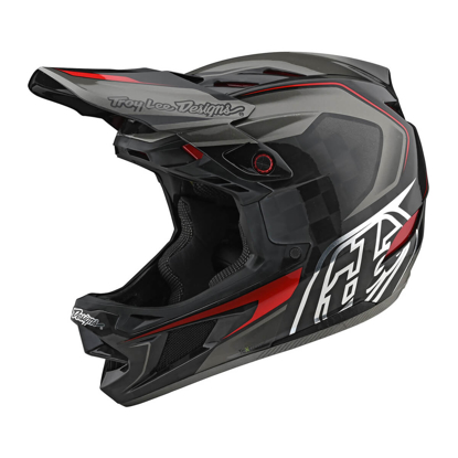 TROY LEE DESIGNS D4 CARBON HELMET W/MIPS EXILE GRAY M