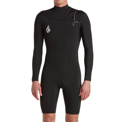 VOLCOM MODULATOR 2/2 MM L/S CHEST ZIP SPRINGSUIT BLK XL