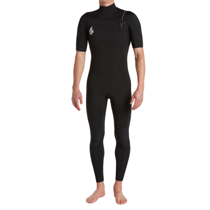 VOLCOM MODULATOR 2/2 MM S/S CHEST ZIP FULLSUIT BLK M