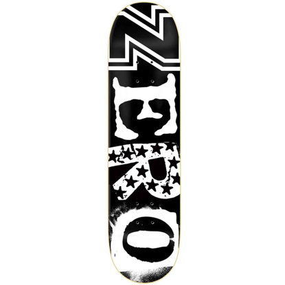 ZERO LEGACY RANSOM 2 DYED VENEERS BLACK/WHITE 8 DECK BLACK/WHITE 8.0