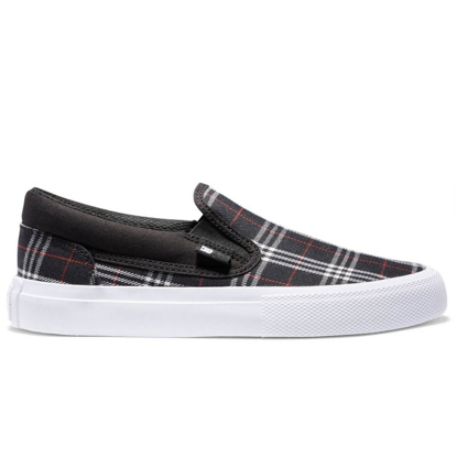 DC MANUAL SLIP-ON TXSE W BLACK/PLAID 7