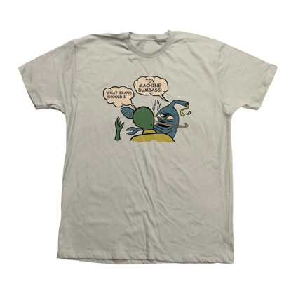 TOY MACHINE SLAP T-SHIRT PUTTY L