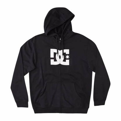 DC DC STAR ZIP HOODIE BLACK M