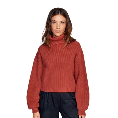 RVCA CITIZEN KNIT W ROSEWOOD S