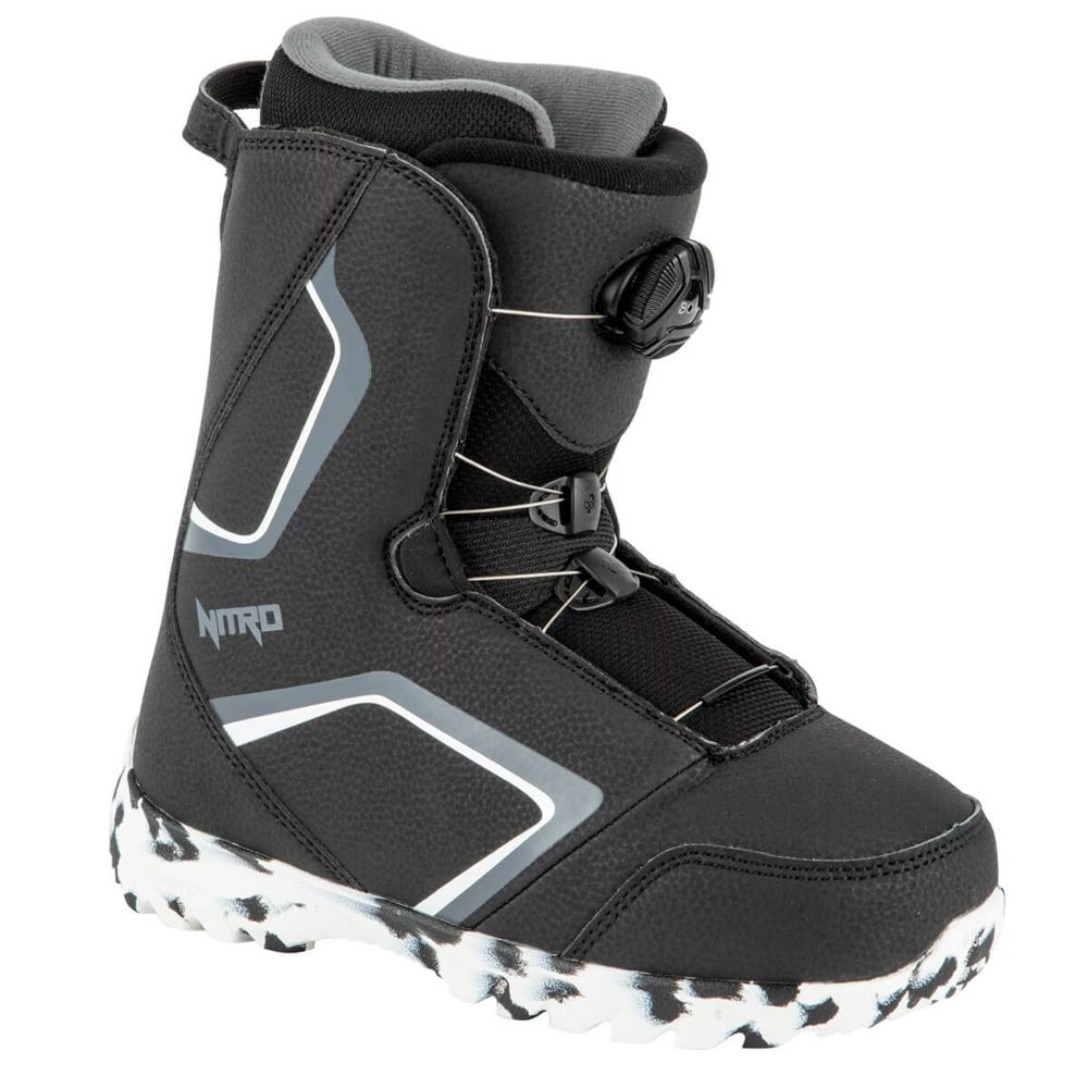 NITRO DROID BOA KID BLACK/WHITE -CHARCOAL 5K