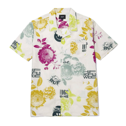 HUF BLOOM S/S RESORT TOP NATURAL M