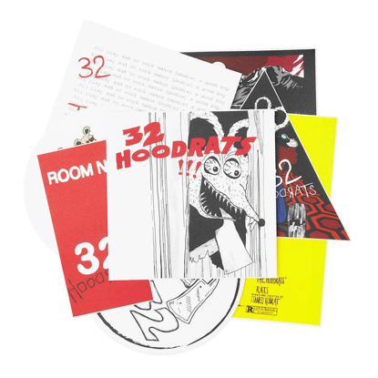 32 32 HOOD RATS STICKER PACK ASSORTED UNI