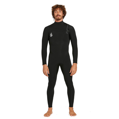 VOLCOM 4/3MM CHEST ZIP FULLSUIT BLK MT