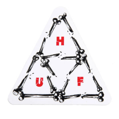 HUF BROKEN BONES STICKER WHITE UNI