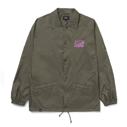 HUF HYDRATE ZIP COACHES JACKET OLIVE M
