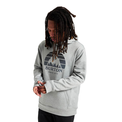 BURTON OAK SSNL HOODIE GRAY HEATHER M