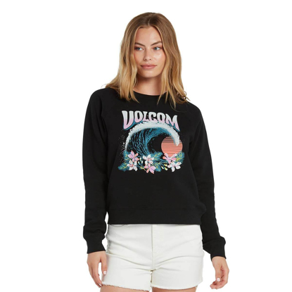 VOLCOM TRULY STOKIN CREW W BLACK M