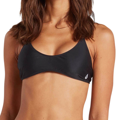 VOLCOM SIMPLY SOLID SCOOP TOP W BLACK L