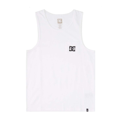 DC DC STAR POCKET TANK TOP WHITE S