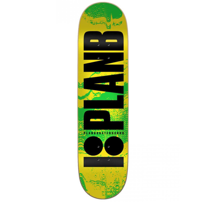 PLAN B TEAM ORIGINAL FLUOR GREEN 8.25" DECK 8.25"