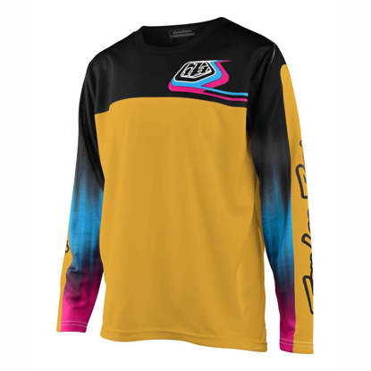 TROY LEE DESIGNS YOUTH SPRINT JERSEY JET FUEL GOLDEN XL