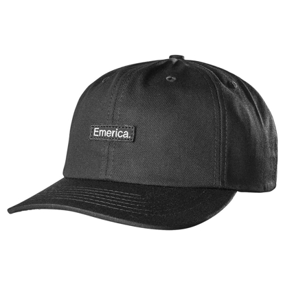 EMERICA PURE PATCH 6 PANEL SNAPBACK BLACK UNI