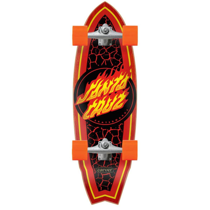 SANTA CRUZ FLAME DOT SHARK 31.52" SURFSKATE 31.52"