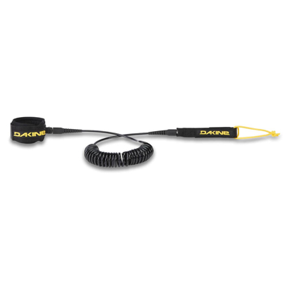 DAKINE SUP COILED ANKLE LEASH 10'X3/16" BLACK