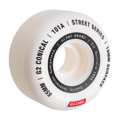 GLOBE G2 CONICAL 53MM WHITE/ESSENTIAL 53MM