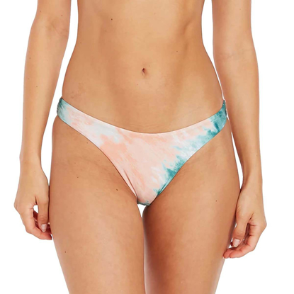 VOLCOM BLURRED LINES SKIMPY BIKINI BOTTOM HAZEY PINK M