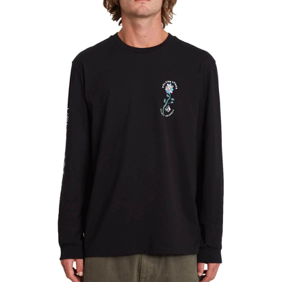 VOLCOM SURF VITALS ANIMAL LONGSLEEVE BLACK M