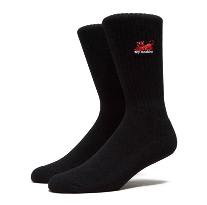 TOY MACHINE DEVIL CAT SOCK BLACK UNI