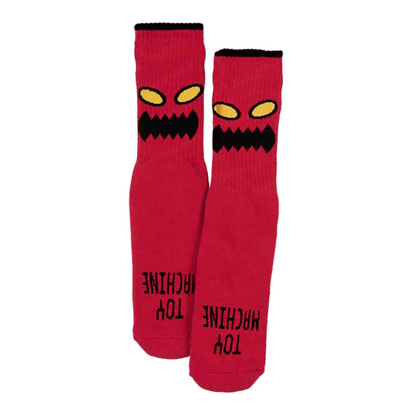 TOY MACHINE MONSTER YOUTH SOCK RED UNI