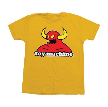 TOY MACHINE MONSTER YOUTH T-SHIRT GOLD YX