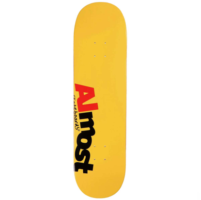 ALMOST MOST HYB 8.5" DECK YELLOW 8.5"