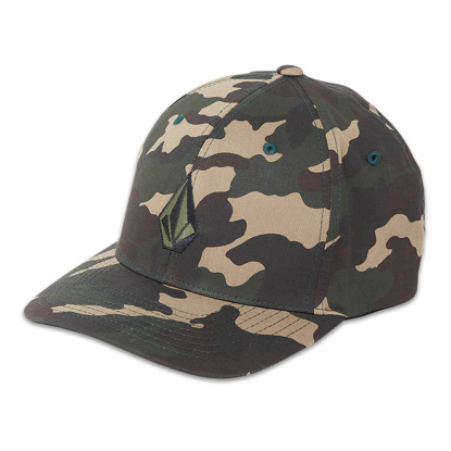 VOLCOM FULL STONE HEATHER FLEXFIT HAT CAMOUFLAGE S/M