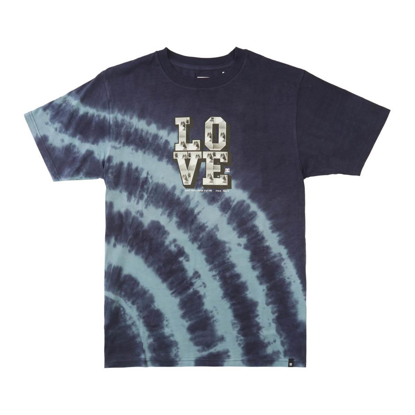 DC BLABAC LOVE PARK KALIS T-SHIRT NAVY BLAZER SPIRAL TIE DYE L