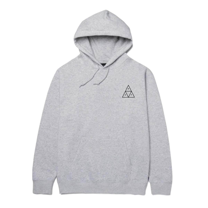 HUF ESSENTIALS TRIPLE TRIANGLE PULLOVER HOODIE ATHLETIC HEATHER S