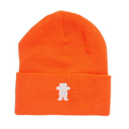 GRIZZLY GRIPTAPE OG BEAR EMBROIDERED BEANIE ORANGE UNI