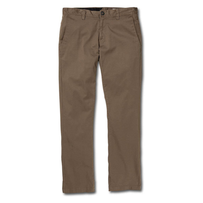 VOLCOM FRICKIN MODERN STRETCH DENIM PANTS MUSHROOM 33X32