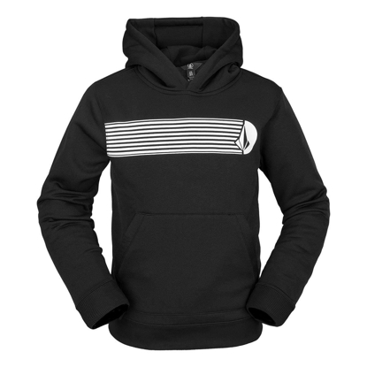 VOLCOM YOUTH RIDING PULLOVER HOODIE BLACK L