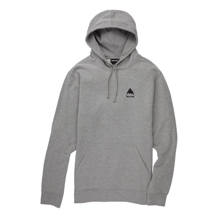 BURTON MOUNTAIN PULLOVER HOODIE GRAY HEATHER S