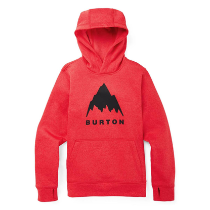 BURTON OAK KID PULLOVER HOODIE TOMATO HEATHER L